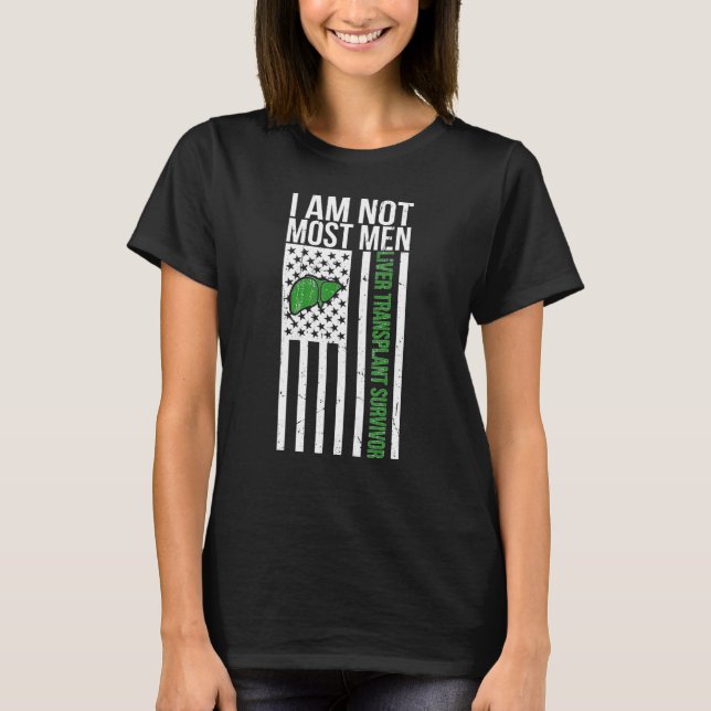 Proud Liver Transplant Survivor Liver Transplant R T-Shirt (Front)