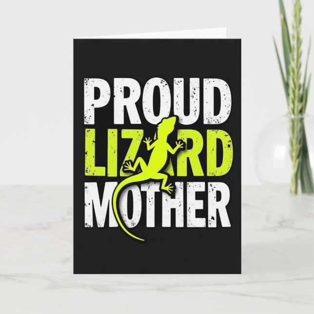 Proud Lizard Mothers Day Card (Front)