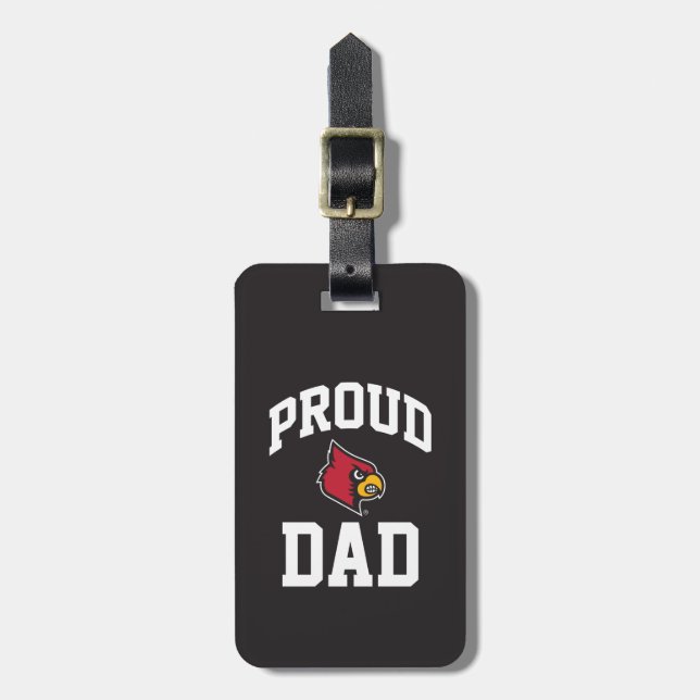 Proud Louisville Dad Luggage Tag (Front Vertical)