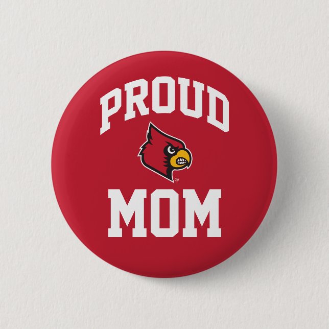 Proud Louisville Mom Button (Front)