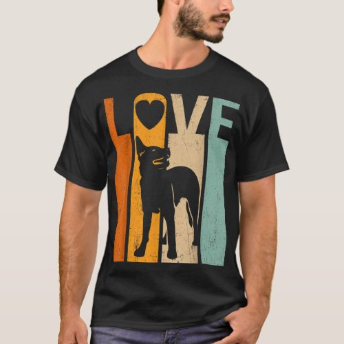 Proud Love Australian Cattle Dog Vintage Dog Lover T_Shirt