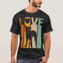 Proud Love Australian Cattle Dog Vintage Dog Lover T-Shirt