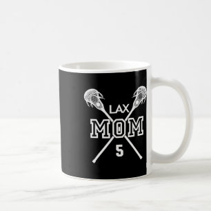Proud Love Lacrosse Mom #5 Lax Player Number 5 Mot Coffee Mug