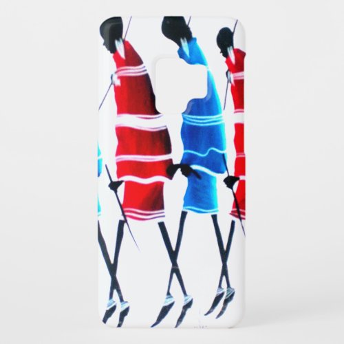 Proud Maasai Morans Striding Tall in Blue and Red Case_Mate Samsung Galaxy S9 Case