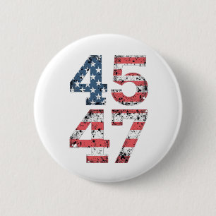 Proud Maga 47th Trump Won Inaguration Day  Button