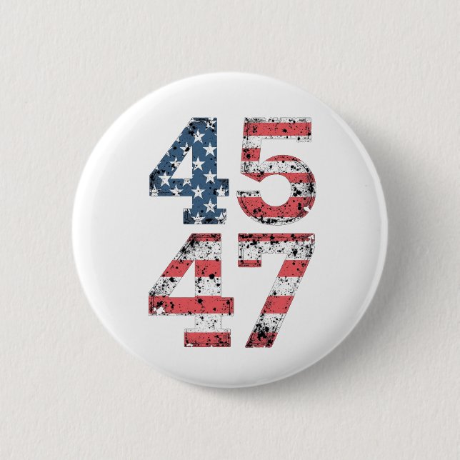 Proud Maga 47th Trump Won Inaguration Day  Button (Front)