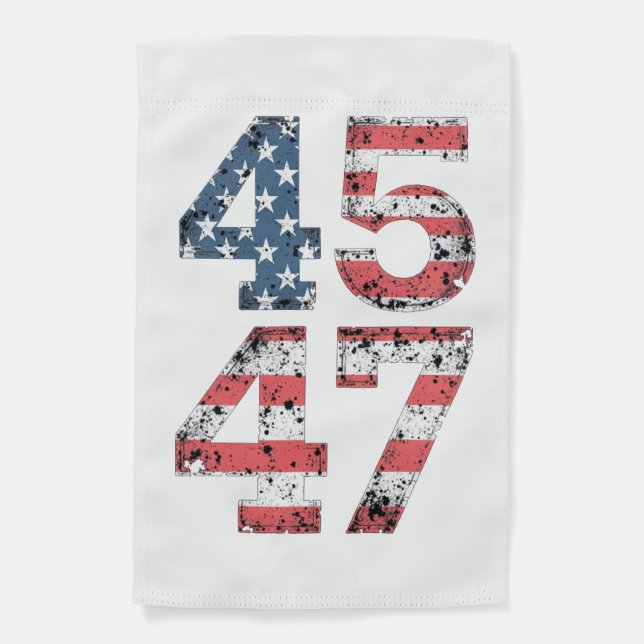 Proud Maga 47th Trump Won Inaguration Day  Garden Flag (Front)