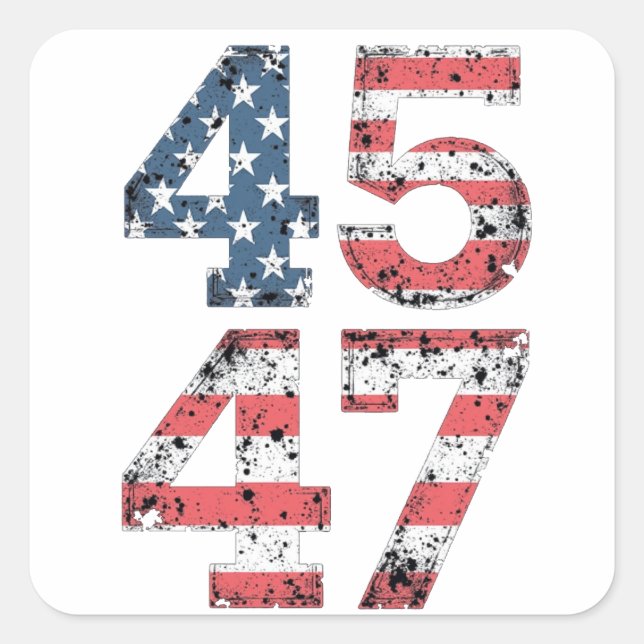 Proud Maga 47th Trump Won Inaguration Day  Square Sticker (Front)