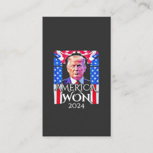 Proud Maga American Trump Won 2024 Inaguration Day Business Card