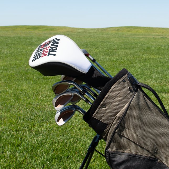 Proud MAGA Garbage Crew Vote Trump Election Raccoo Golf Head Cover (In Situ)