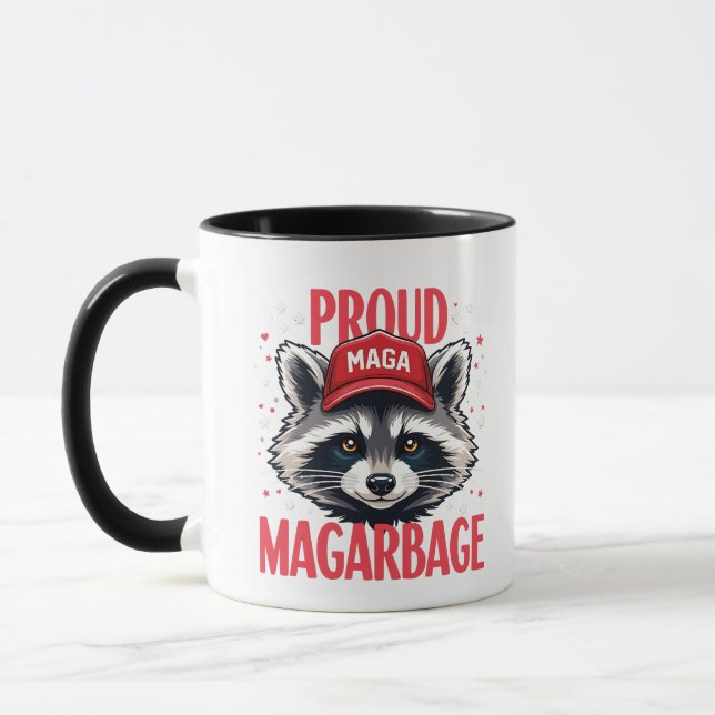 Proud MAGA Garbage For Trump supporter Election   Mug (Left)