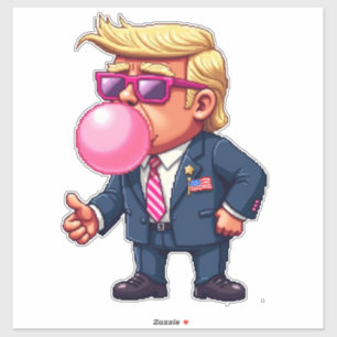 Proud Maga Trump Pixel President Inaguration Day  Sticker