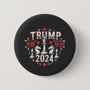 Proud Maga Trump Won again 2025 Inaguration Day Button