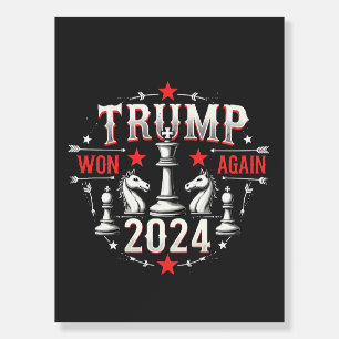 Proud Maga Trump Won again 2025 Inaguration Day Foam Board