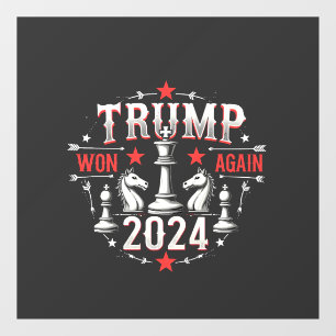 Proud Maga Trump Won again 2025 Inaguration Day Window Cling