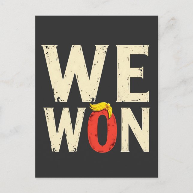 Proud Maga Trump Won Inaguration Day Speech 2025 Postcard (Front)