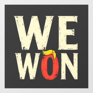 Proud Maga Trump Won Inaguration Day Speech 2025 Window Cling