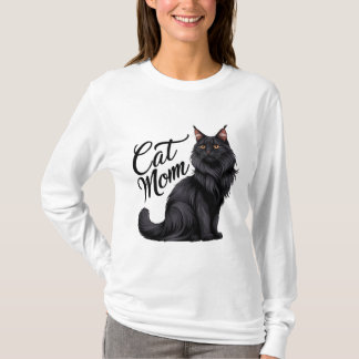 Proud Maine Coon Cat Mom T-Shirt