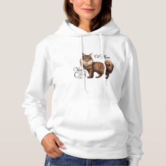 Proud Maine Coon Cat Mom T-Shirt IV Hoodie