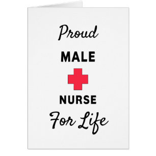 Proud Male Nurse Cards
