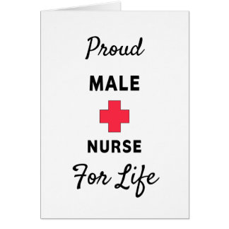 Proud Male Nurse Cards