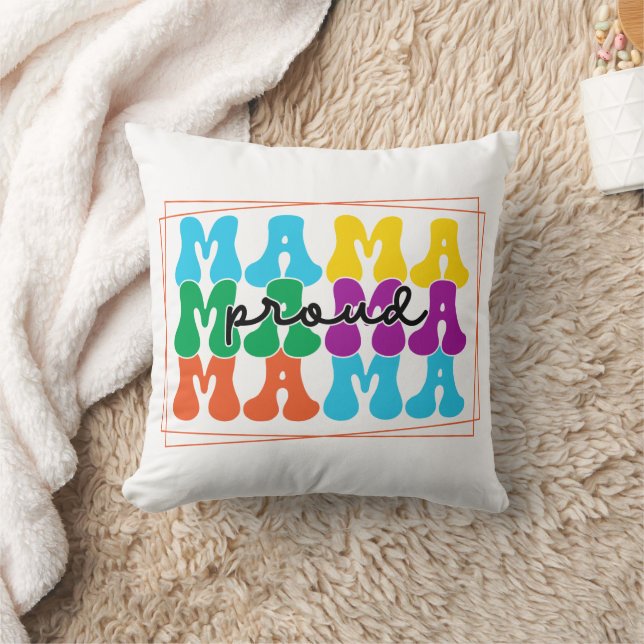Proud Mama Autism Awareness Pillow (Blanket)