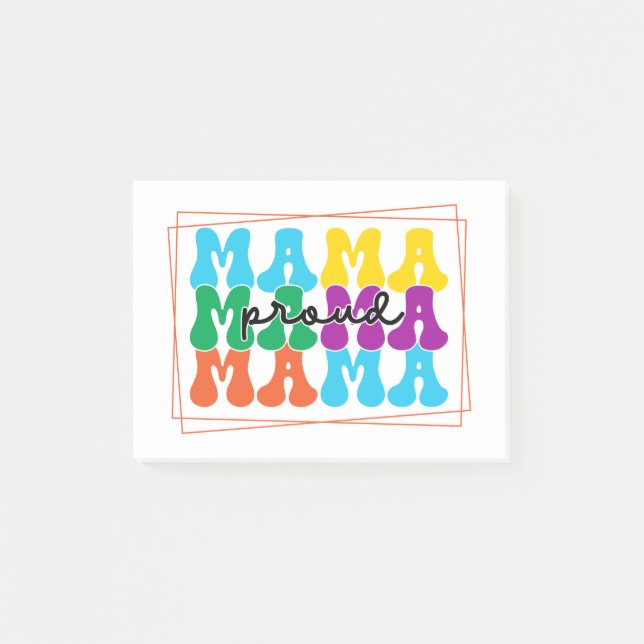 Proud Mama Autism Awareness Post-It Notes (Front)