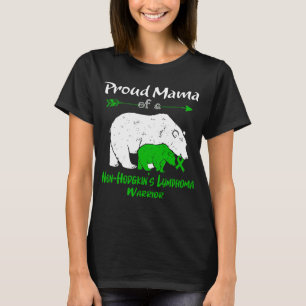 Proud Mama Bear Non-Hodgkin's Lymphoma Awareness T-Shirt
