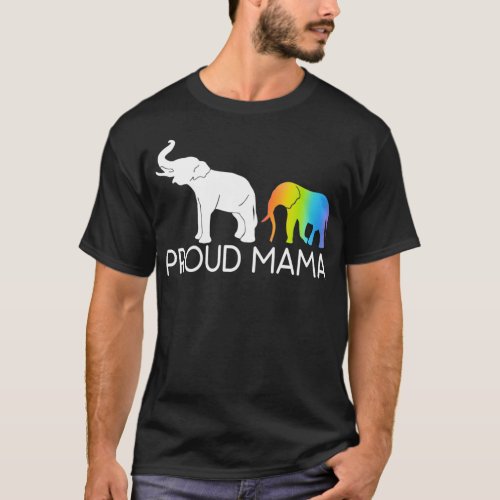 Proud Mama  Elephant Mama New Mom Elephant Lover  T_Shirt