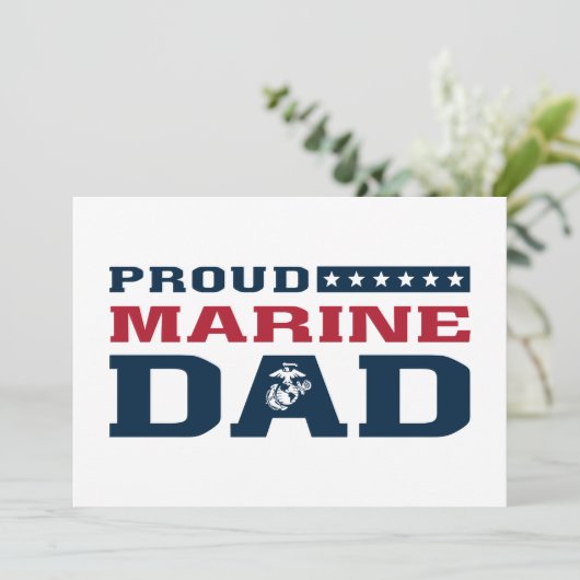 Proud Marine Dad - Color (Standing Front)