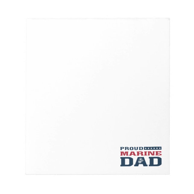 Proud Marine Dad Notepad (Front)