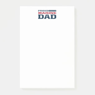Proud Marine Dad Post-it Notes