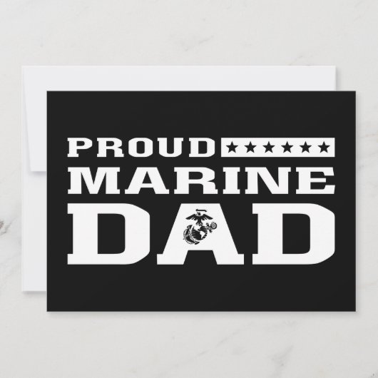 Proud Marine Dad - White (Front)