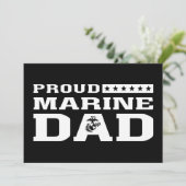 Proud Marine Dad - White (Standing Front)