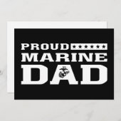 Proud Marine Dad - White (Front/Back)