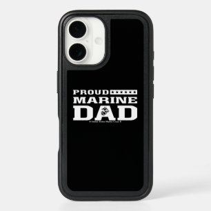 Proud Marine Dad - White iPhone 16 Case