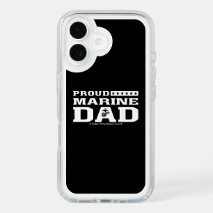 Proud Marine Dad - White iPhone 16 Case
