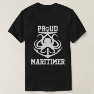Proud Maritimer anchor octopus Lighthouse route T-Shirt