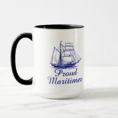 Proud Maritimer Nova Scotia coffee tea mug (Left)