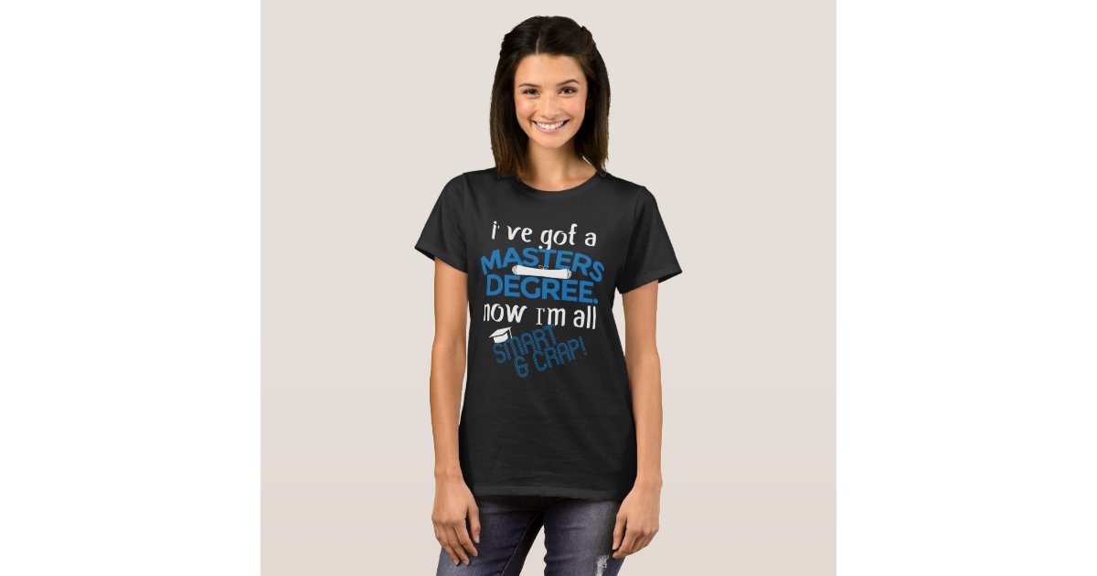 Proud Masters Degree Graduation T Shirt Men Women Zazzle Com