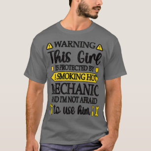 Proud Mechanic Wife Gifts Mechanic Girlfriend T-Shirt