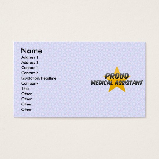 Proud Medical Assistant Business Card