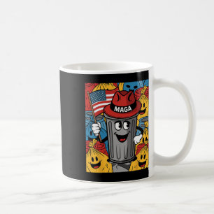 Proud Mega Garbyge Trump Supporter Trash Can Carto Coffee Mug