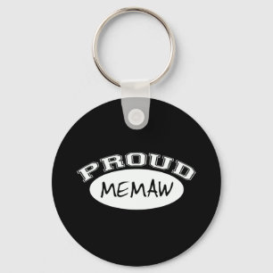 Proud Memaw (White) Keychain