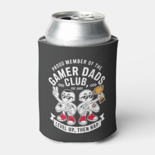 Proud Member Gamer Dads Club Level Up Then Nap Can Cooler