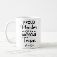 Awesome' Team Manager personalised thank you mug: any ball sport/colours