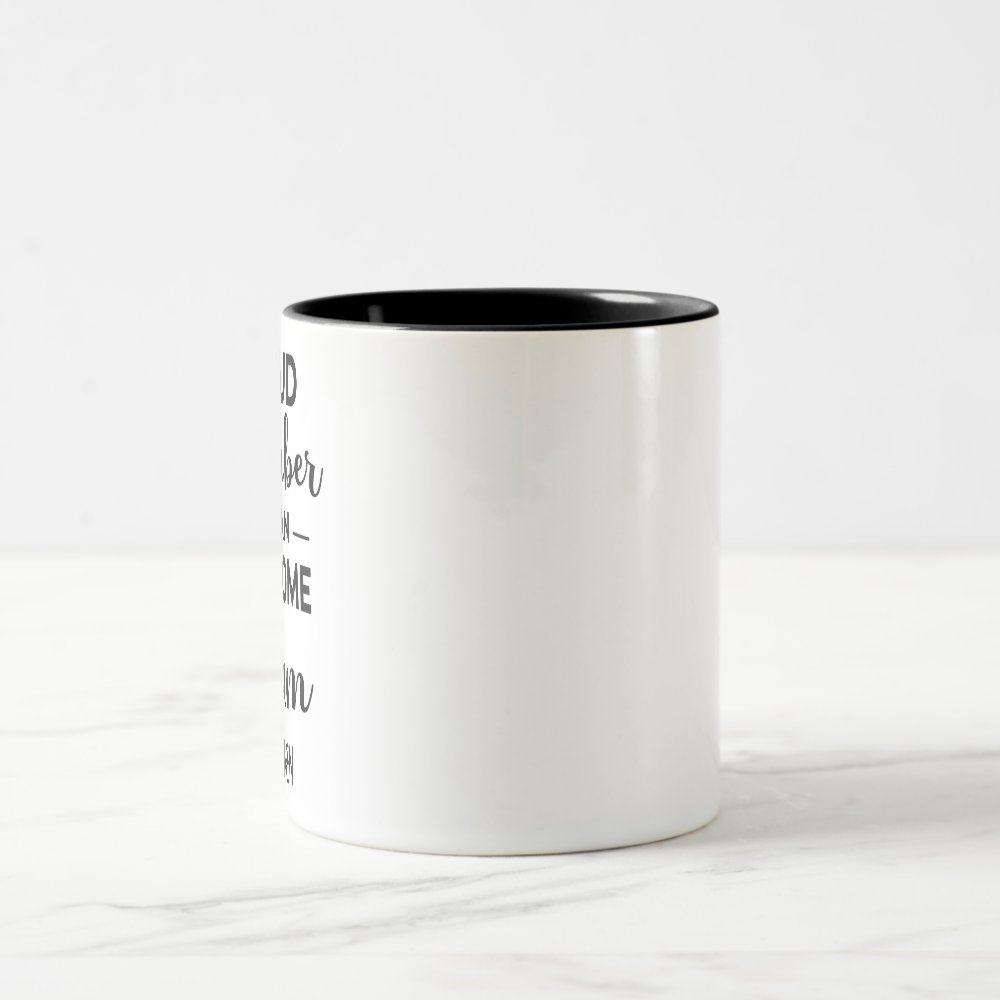 Discover Proud Member of an Awesome Team, Custom Name Two-Tone Coffee Mug