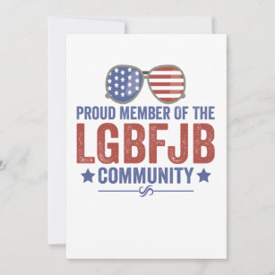 Proud Member Of The LGBFJB Community Patriotic Thank You Card