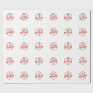 Proud Member of the Naughty Pickleball Club Wrapping Paper