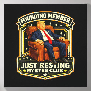 Proud Member Of The Resting Eyes Club Sleepy Don Canvas Photo Tile